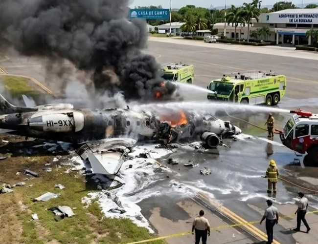 Dos pilotos mueren en accidente aéreo en República Dominicana