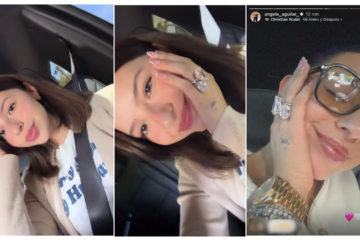 Ángela Aguilar reaparece con lujoso anillo de diamantes y desata rumores sobre regalo de Christian Nodal