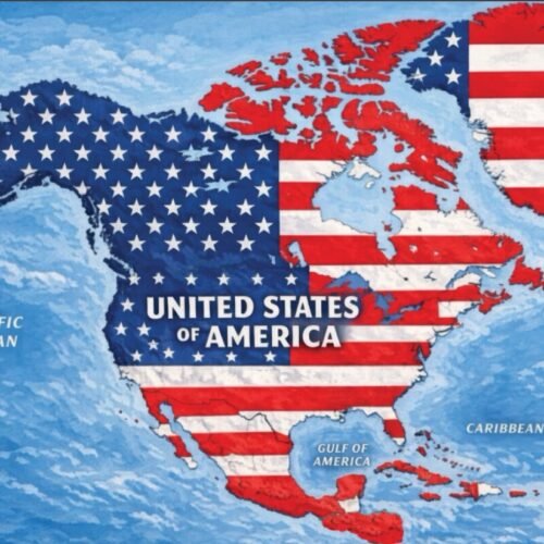Trump sugiere mapa de EE UU desde Centroamérica hasta  Groenlandia y el Caribe